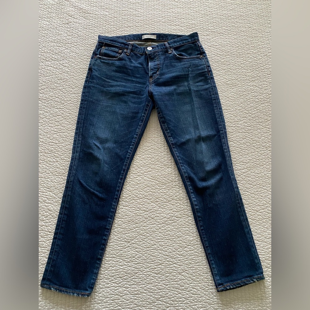 Moussy Dark Blue Ankle Jeans